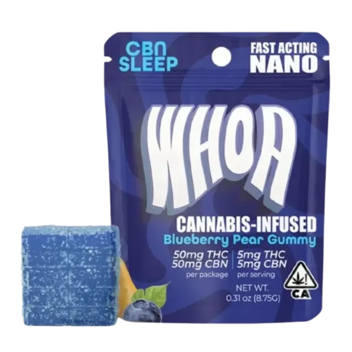 BLUEBERRY PEAR GUMMY 1:1 THC:CBN SINGLE 50MG