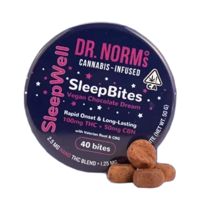 BROWNIE SLEEP BITES 2:1 THC:CBN 40 PACK 100MG