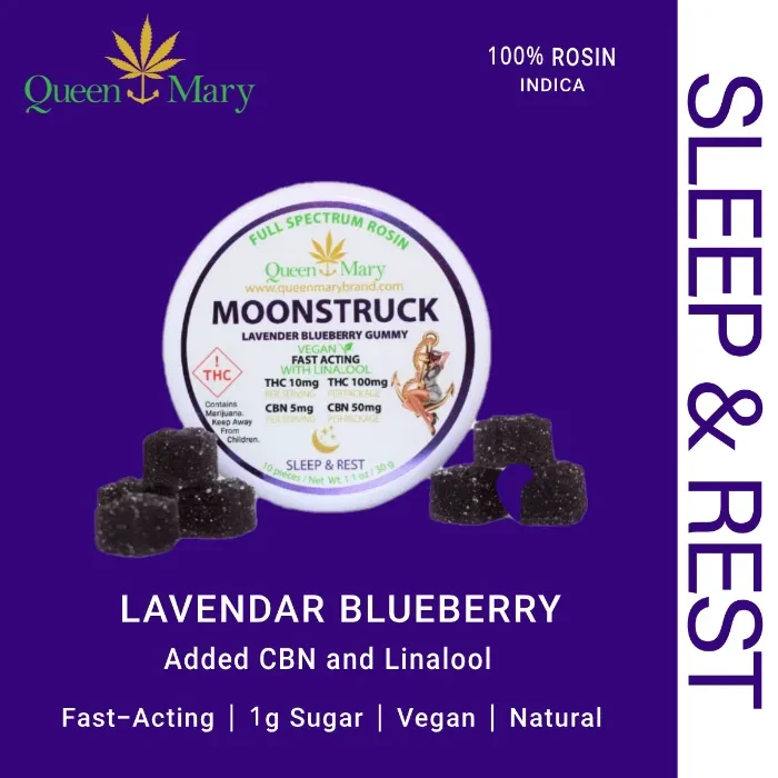 CBN SLEEP AID ROSIN GUMMIES 10PK [100MG] 2:1 MOONSTRUCK - 100 MG - 10 PACK product image