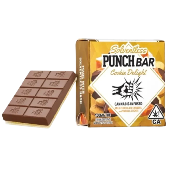 Caramel Milk Chocolate with Vanilla Solventless Cookie Delight 100MG