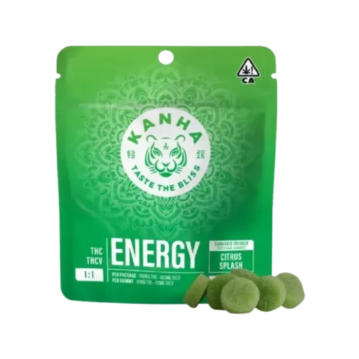 CITRUS SPLASH ENERGY GUMMY 1:1 THC:THCV 10 PACK 100MG