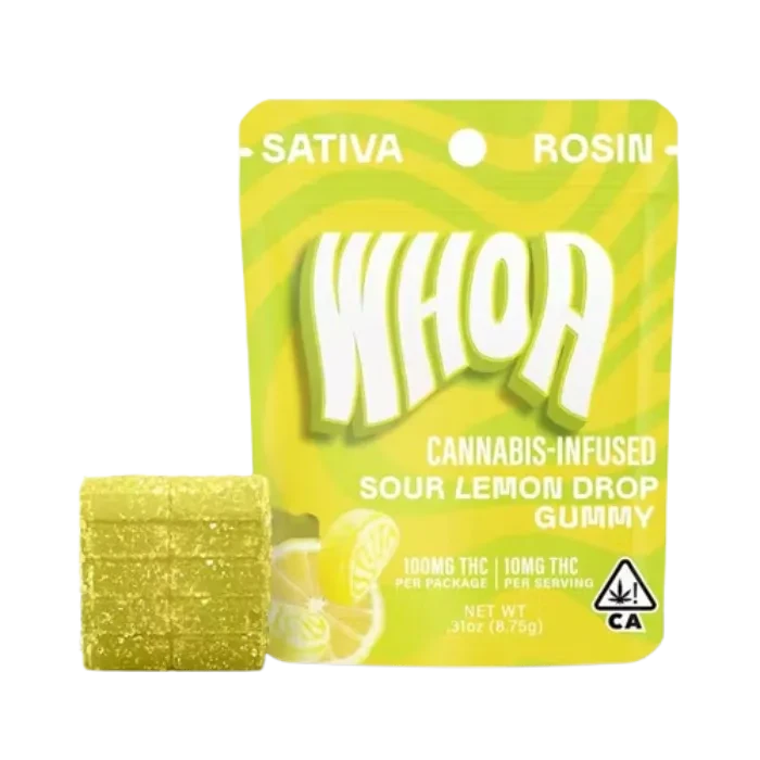 Sour Lemon Drop Rosin Gummy Single 100MG
