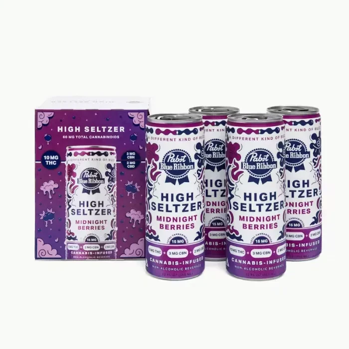 HIGH SELTZER 12FLOZ 4PK [60MG] MIDNIGHT BERRIES
