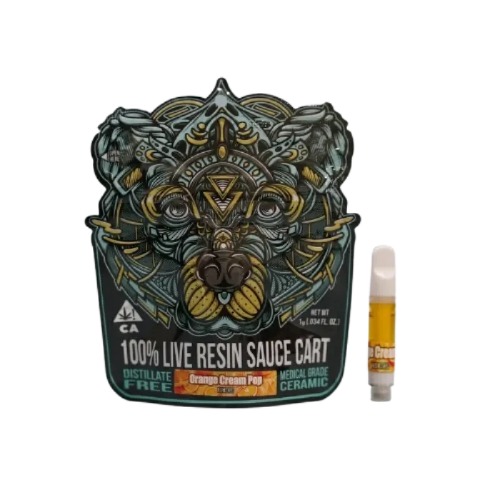 Orange Cream Pop Live Resin Cartridge 1G