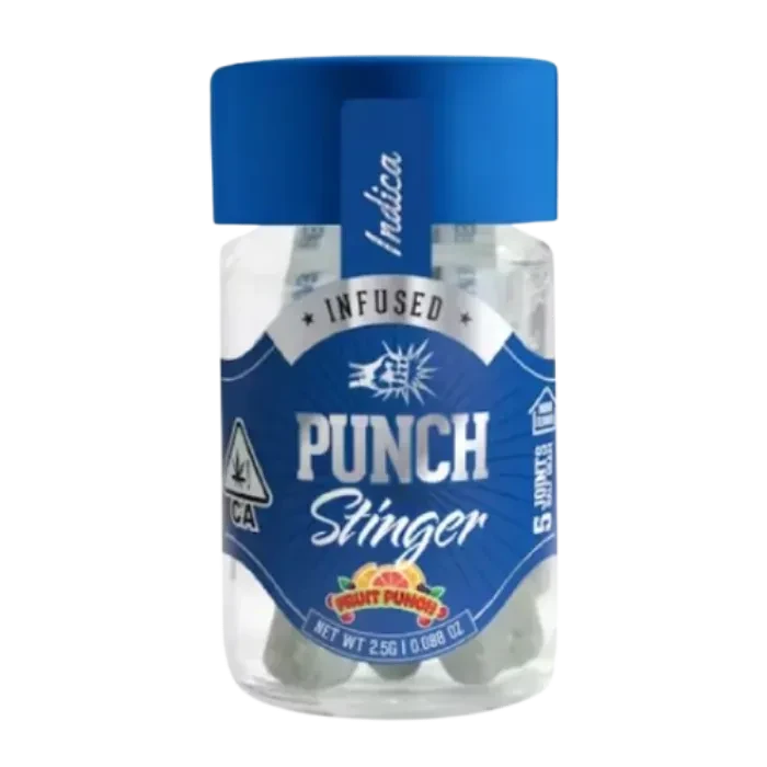 FRUIT PUNCH STINGERS INFUSED PREROLLS 5PK 2.5G