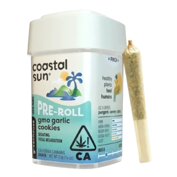 GMO GARLIC COOKIES PRE-ROLL 10 PACK 3.5G