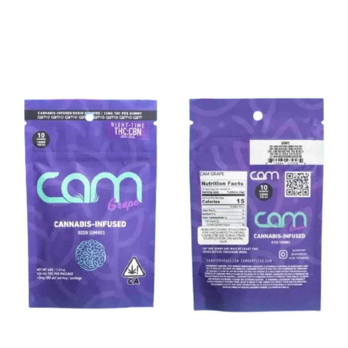 GRAPE ROSIN GUMMY 1:1 THC:CBD 10 PACK 100MG