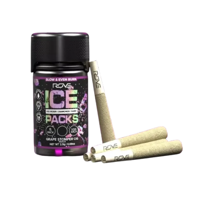 GRAPE STOMPER OG INFUSED PRE-ROLL 5 PACK 2.5G