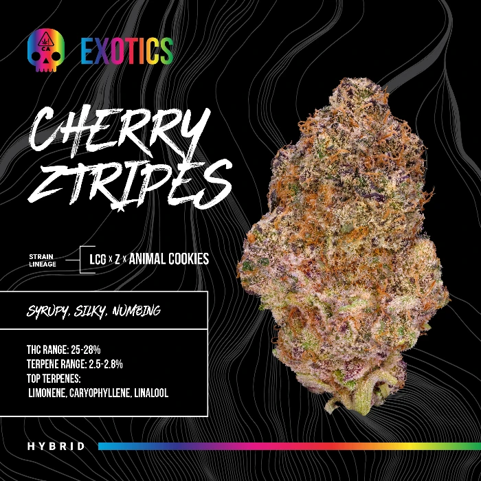 FLOWER [3.5G] CHERRY ZTRIPEZ - 3.5 G