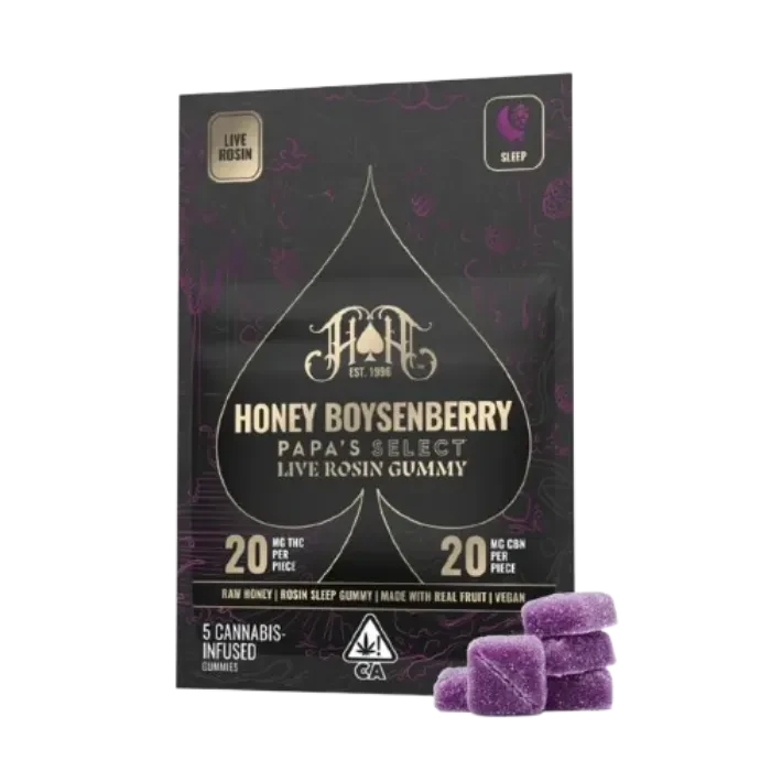 Honey Boysenberry Rosin Gummy 1:1 THC:CBN 5 Pack 100MG