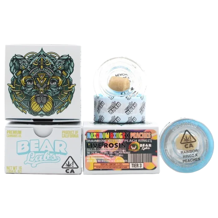 Rainbow Ringz x Peaches Rosin (Tier 3) 1G