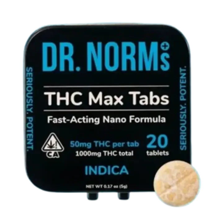 THC MAX INDICA TABLETS 20 PACK 1G