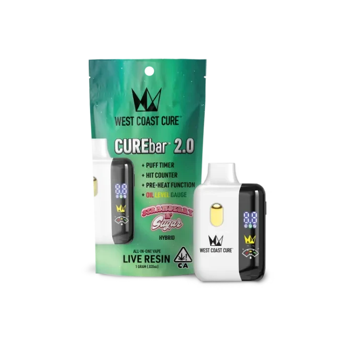 CUREBAR LIVE RESIN READY TO USE VAPORIZER [1G] STRAWBERRY N' SUGAR - 1 G