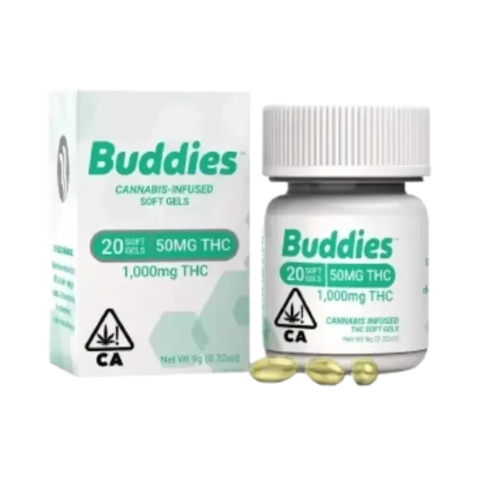 THC SOFTGEL CAPSULE 20 PACK 1000MG