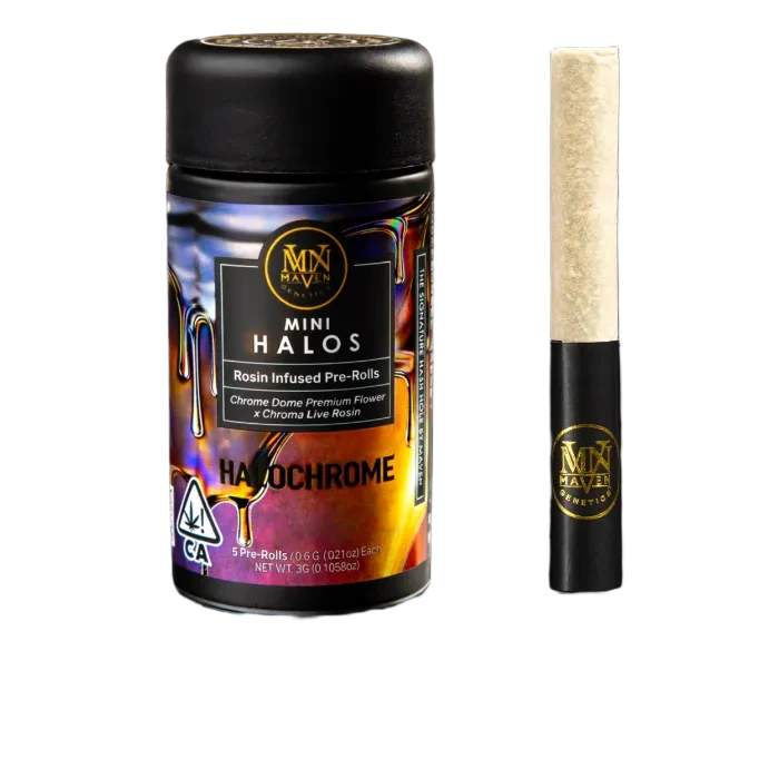 MINI HALOS ROSIN INFUSED PREROLL 5PK [3G] HALOCHROME - 3 G - 5 PACK