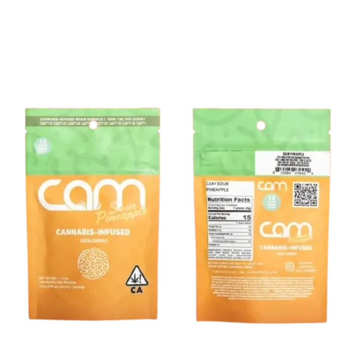 SOUR PINEAPPLE ROSIN GUMMY 10 PACK 100MG