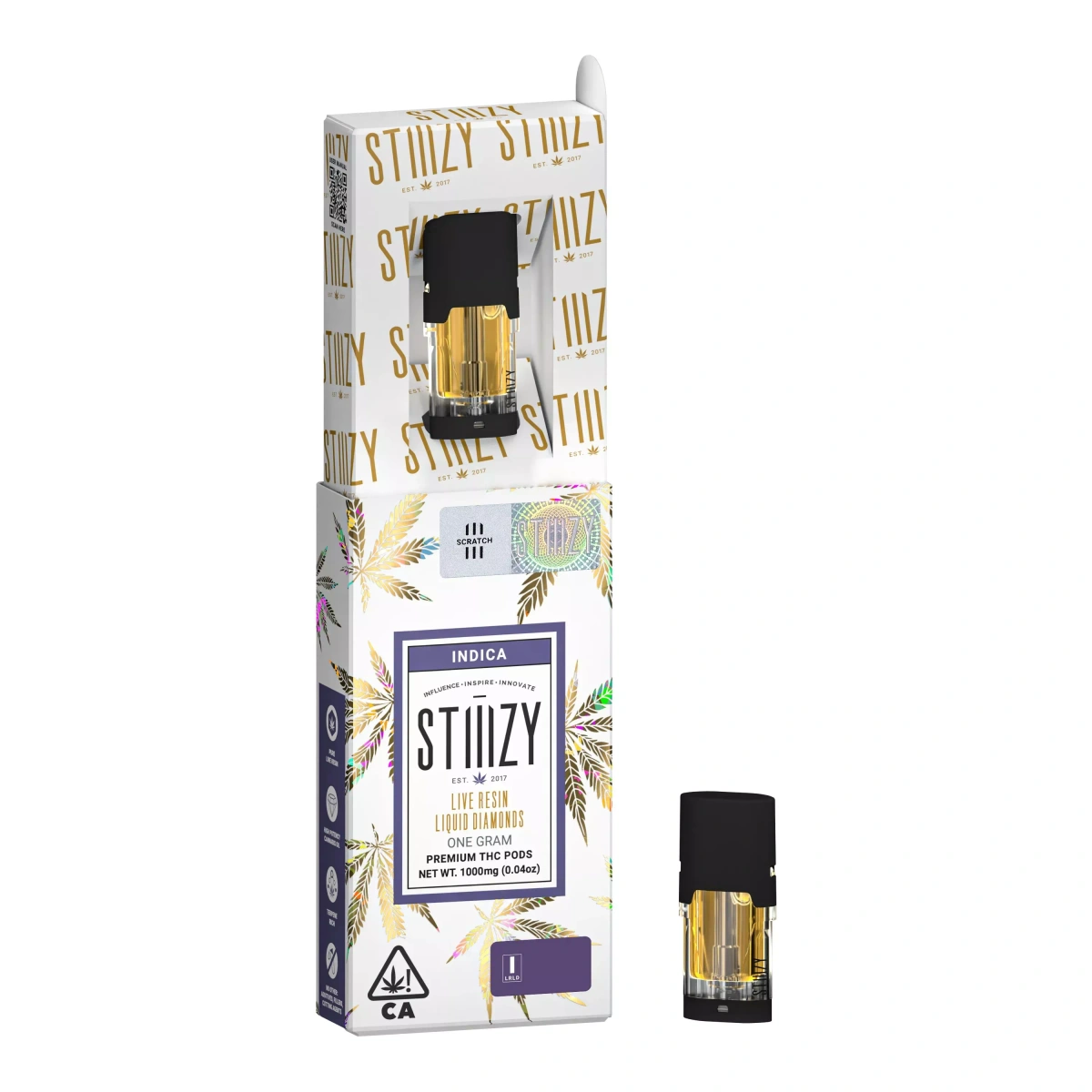 stiiizy indica cannabis vape