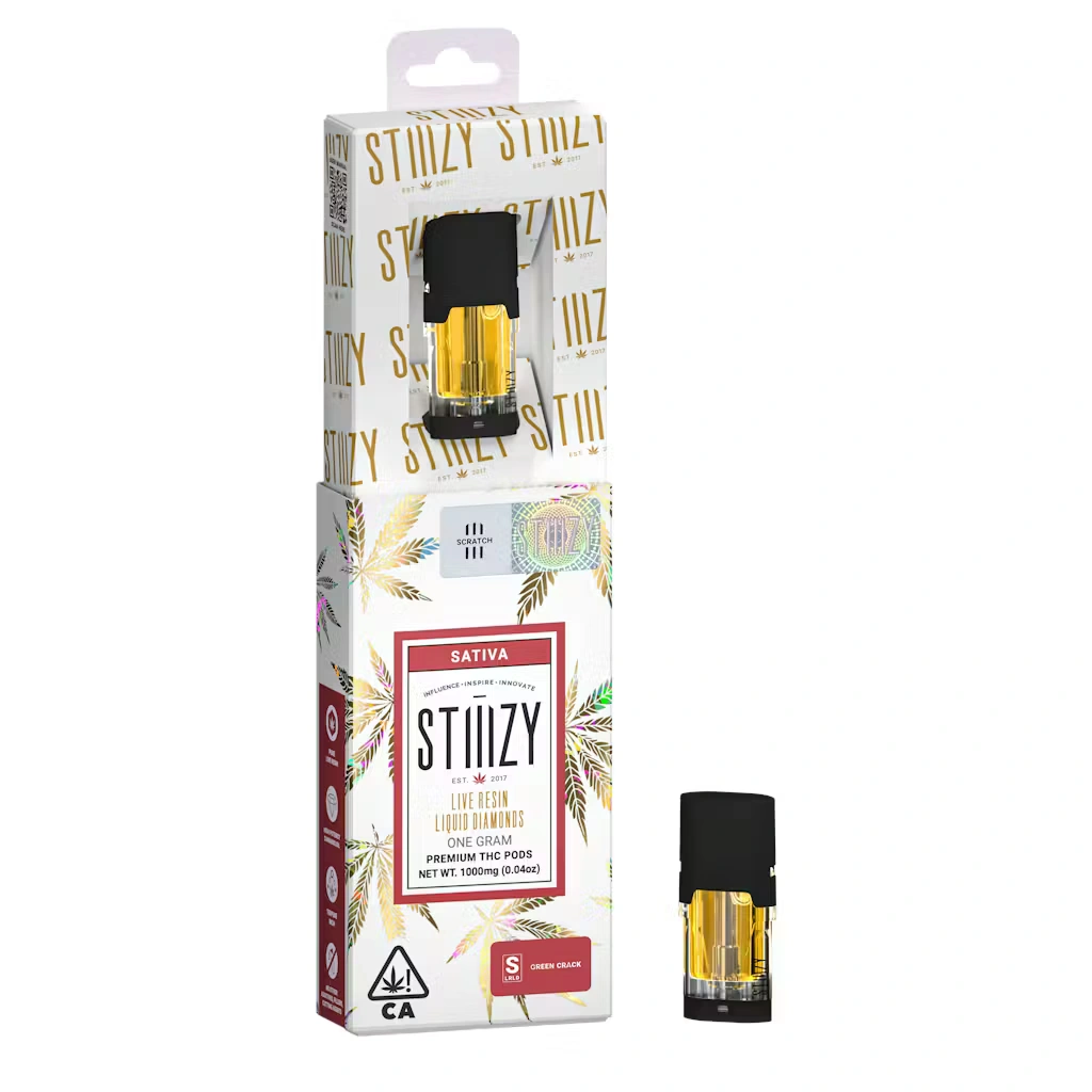 best stiiizy pods: green crack