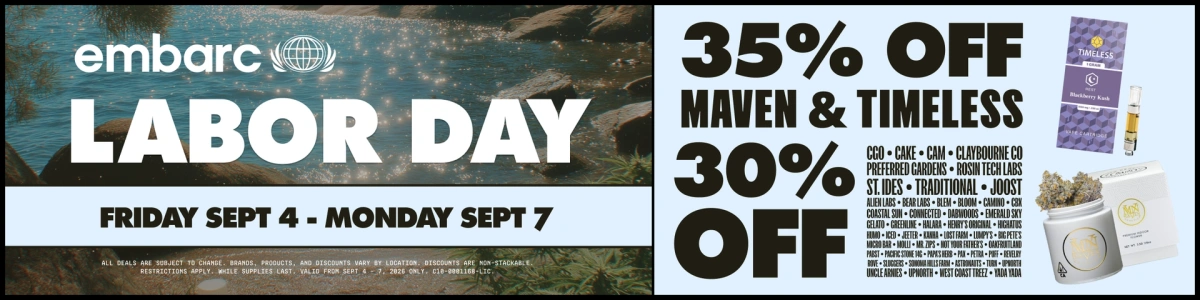 embarc labor day sale flier