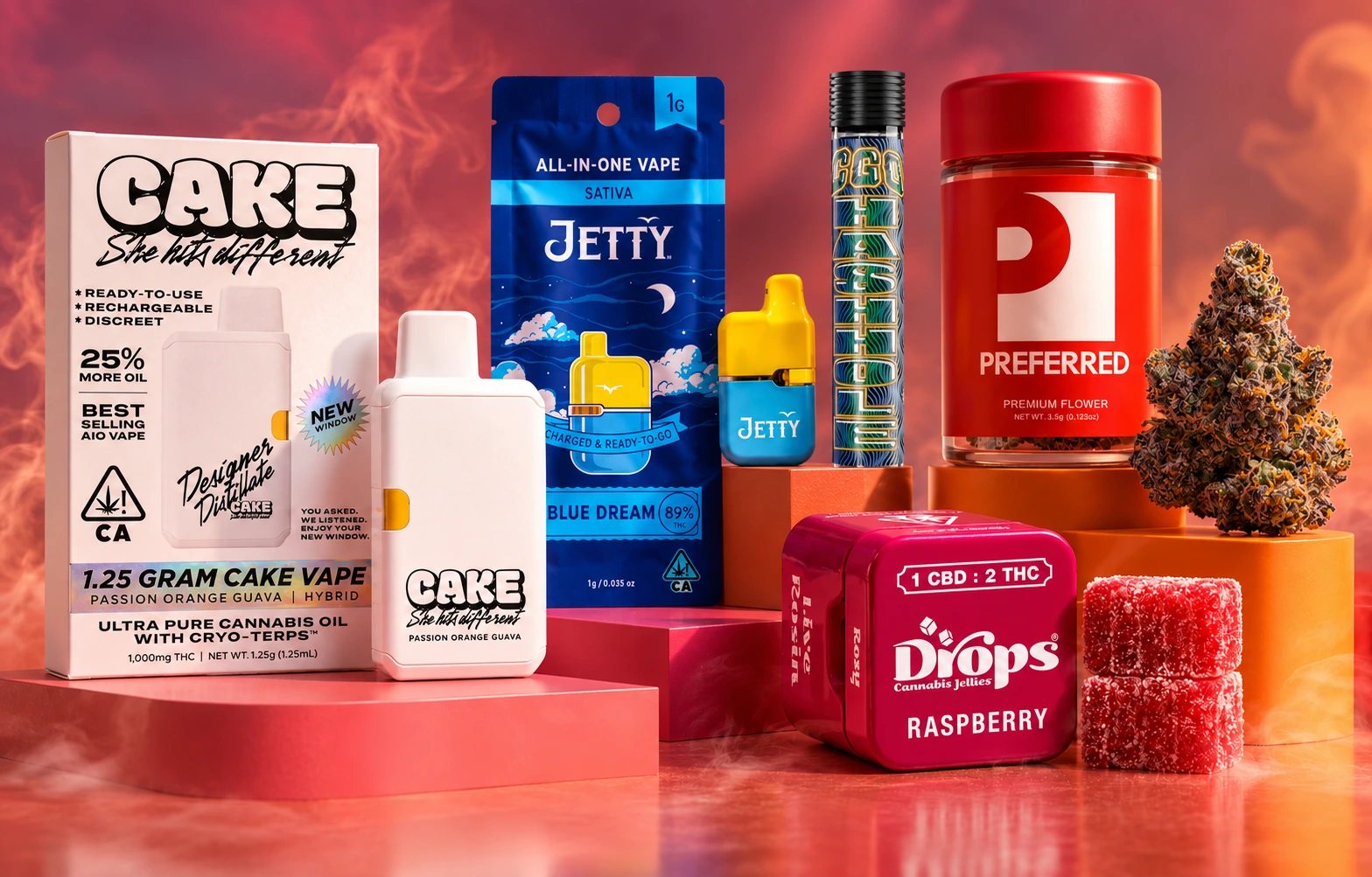 assortment of cannabis products for embarc september new arrivals