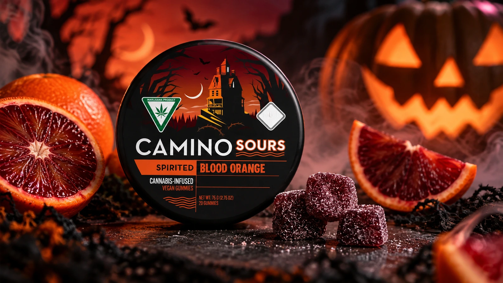 camino sours spirited blood orange gummies