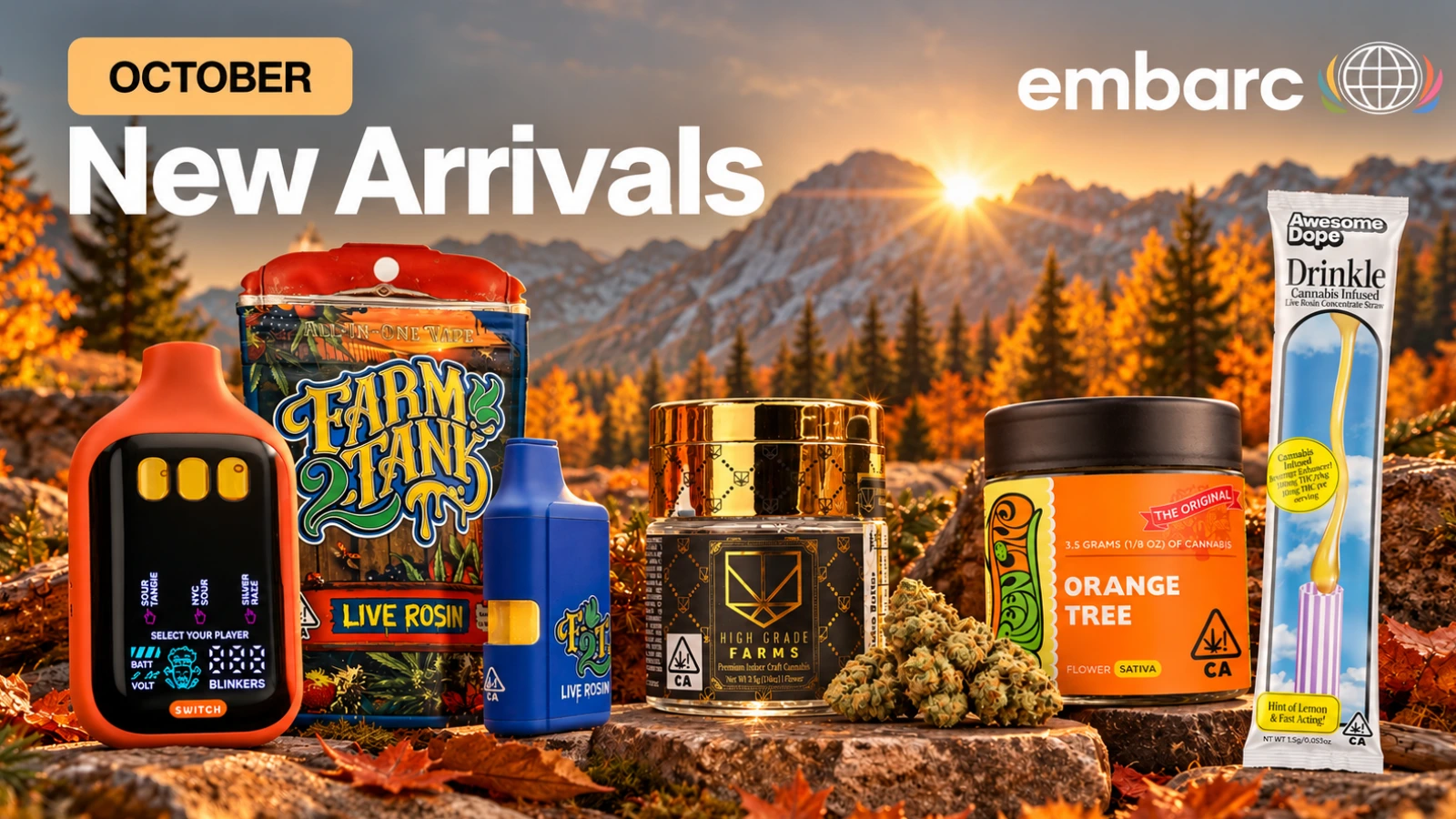 new cannabis products at embarc for october 2026