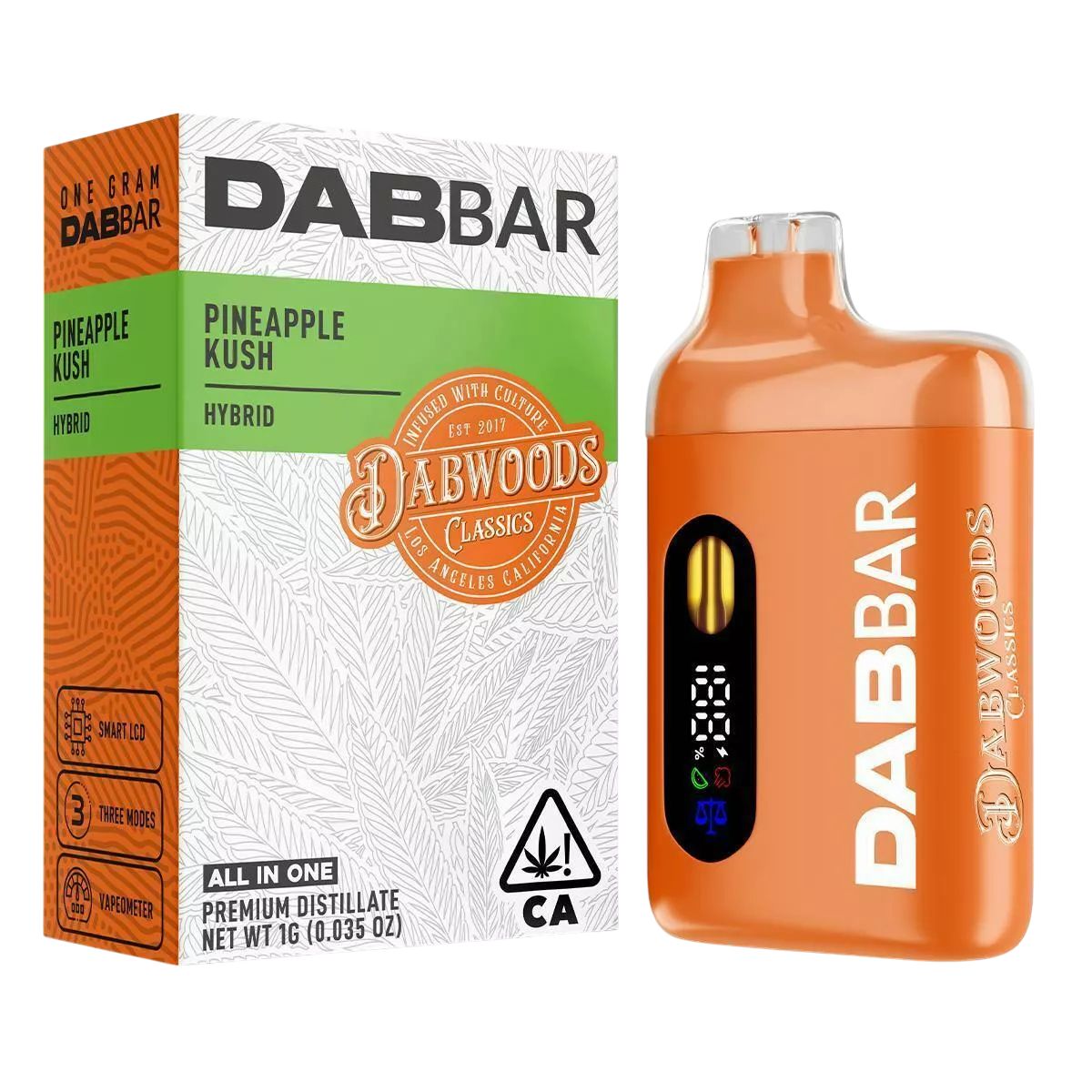 DAB BAR READY TO USE VAPORIZER [1G] PINEAPPLE KUSH - 1 G