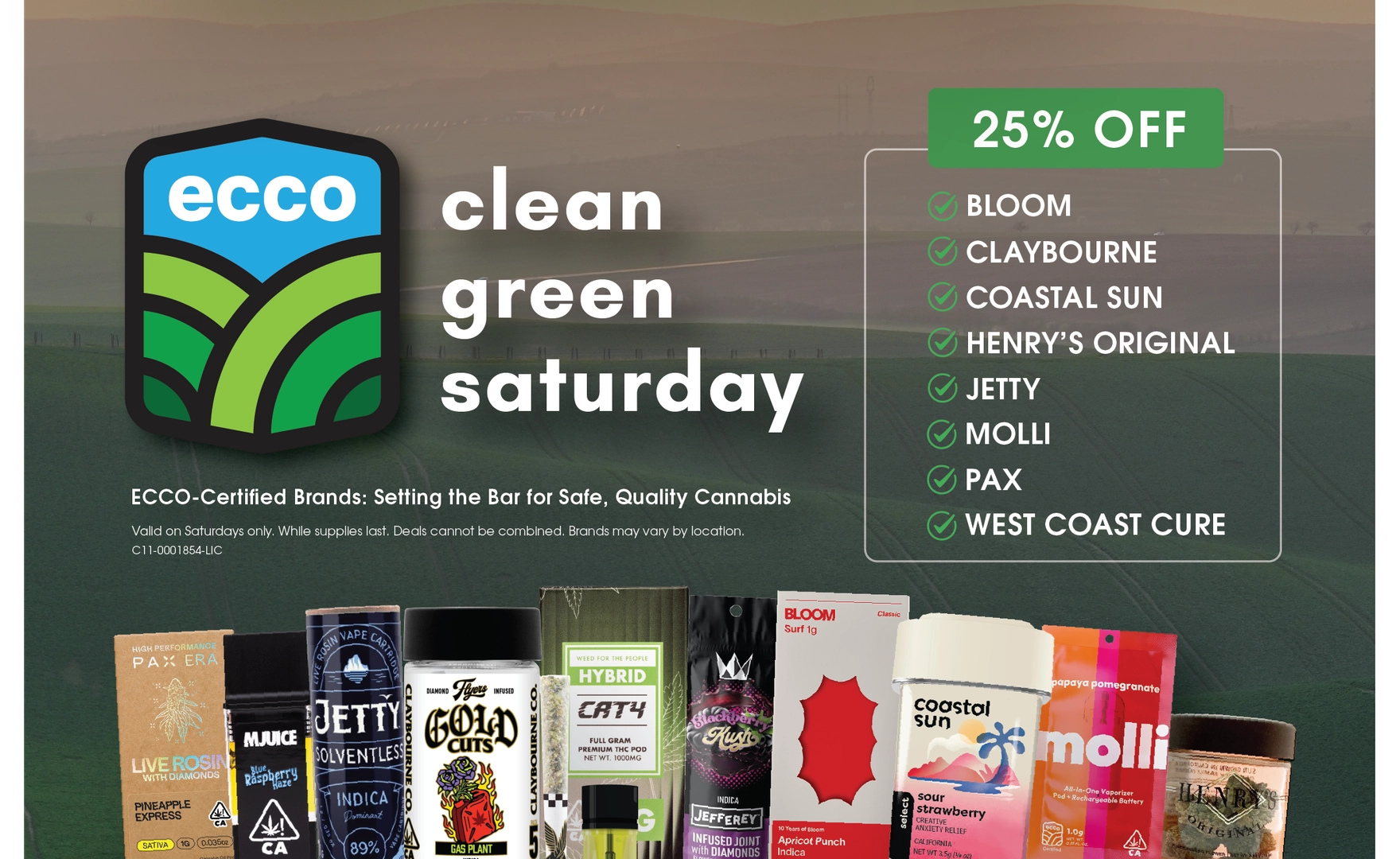 25% Off | Clean Green Saturday