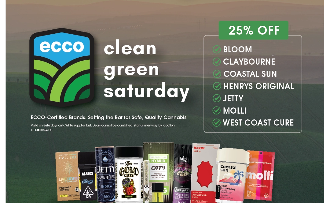 25% Off | Clean Green Saturday