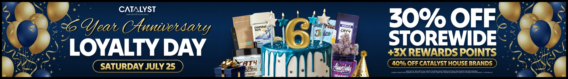 30% off Storewide + 40% off Catalyst House Brands + 3x Loyalty Points!