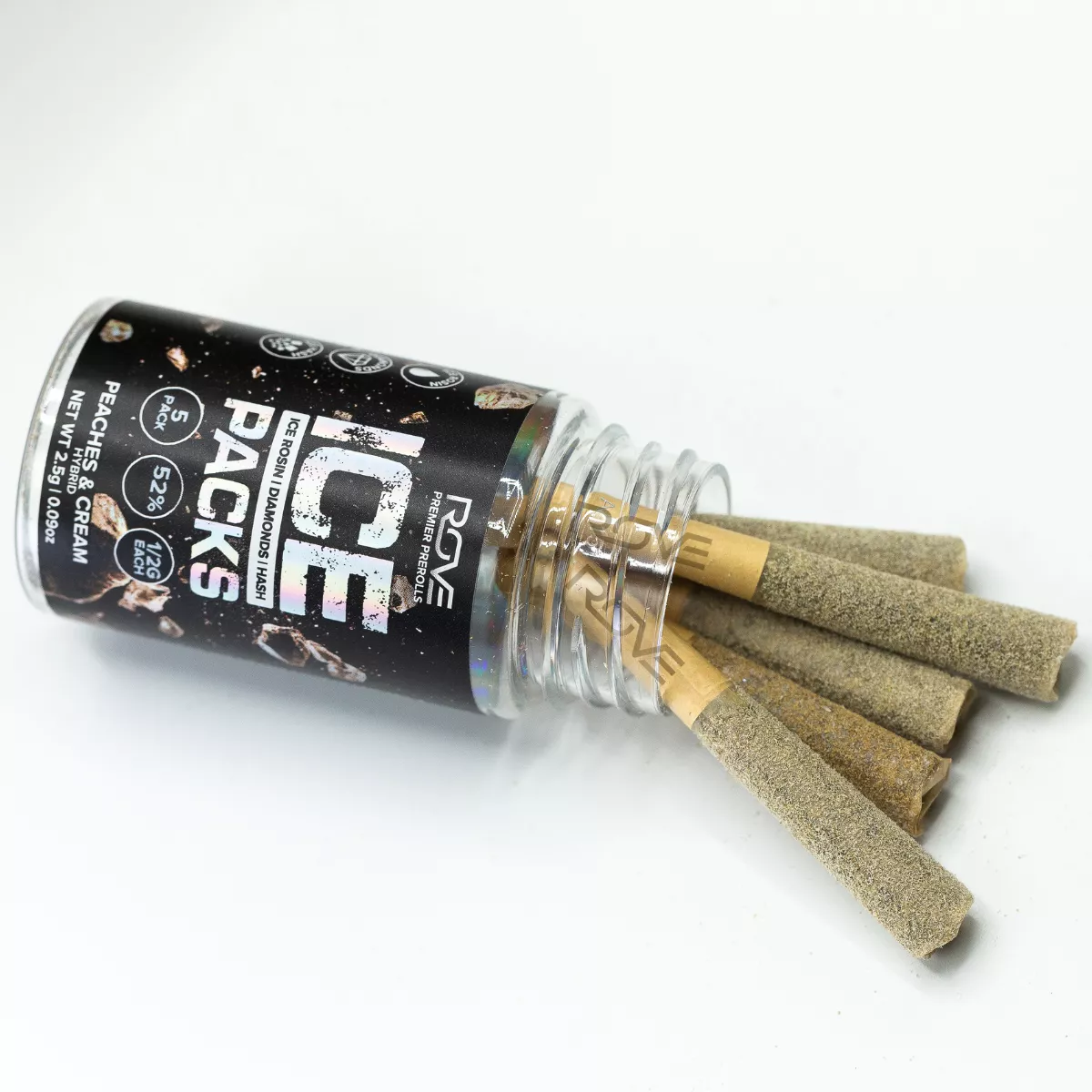 ROVE - PEACHES & CREAM INFUSED PREROLLS 5PACK 2.5G