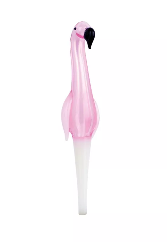FLAMINGO GLASS DAB STRAW product image