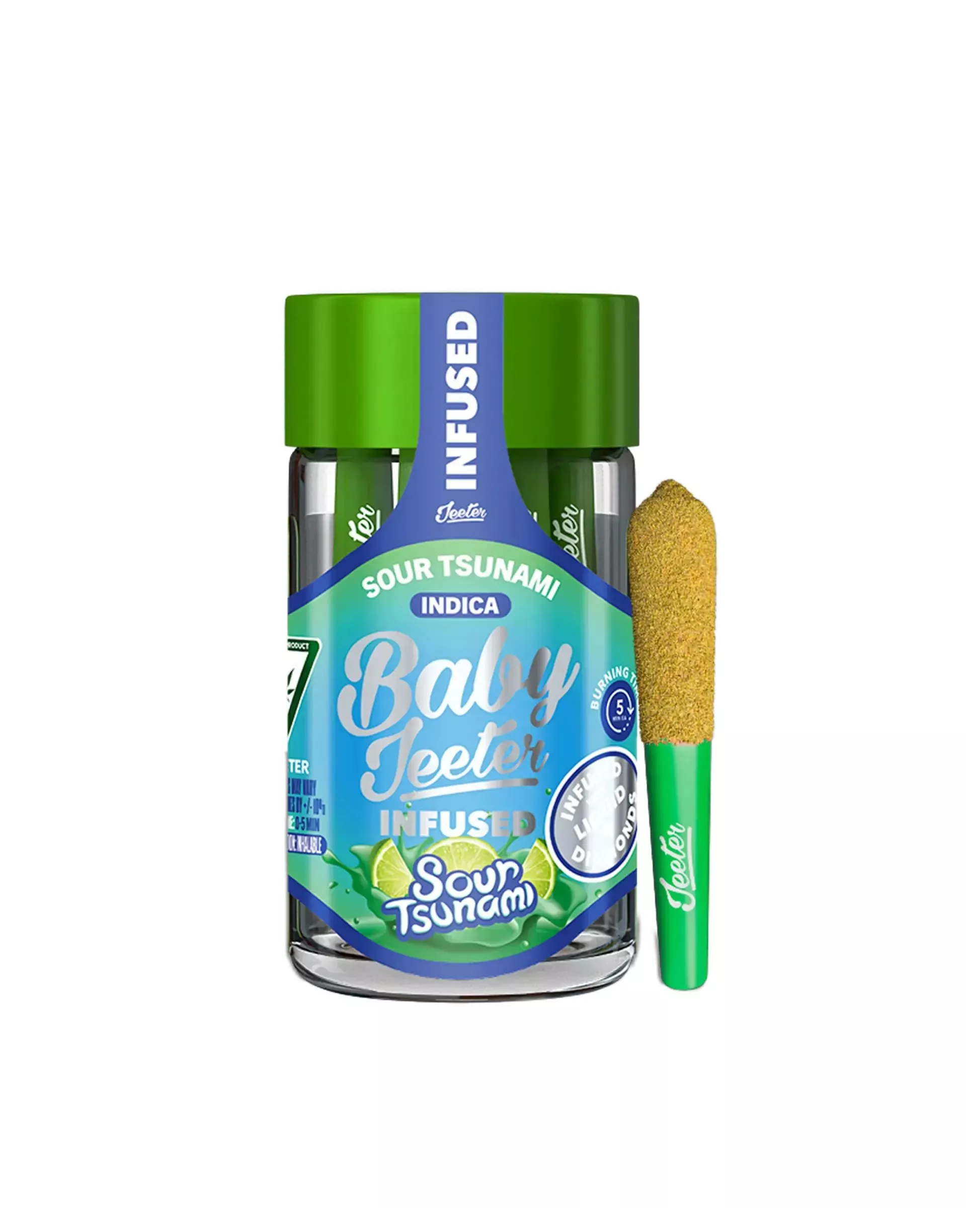 BABY JEETER INFUSED PREROLL 5PK [2.5G] SOUR TSUNAMI product image
