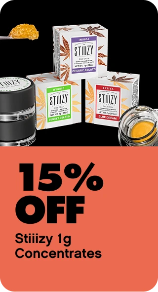 15% Off Stiiizy Concentrates