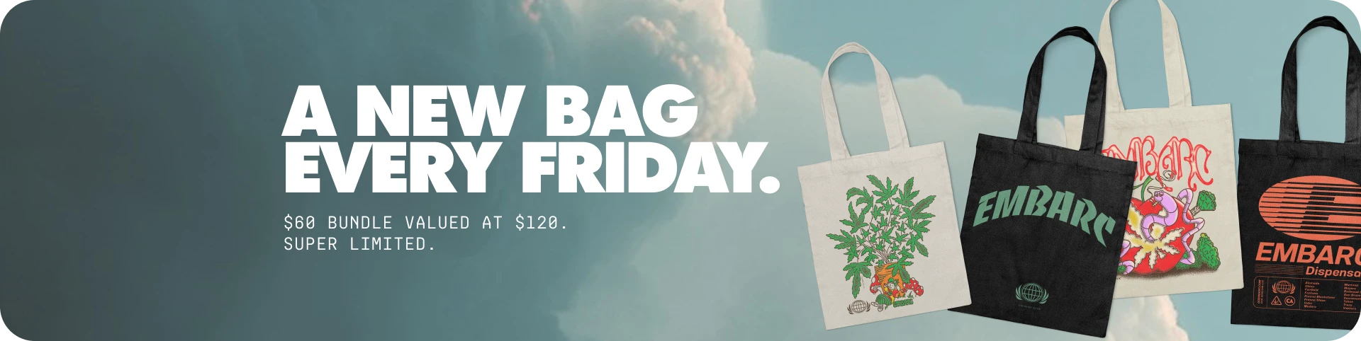Getaway Bag $60 Every Friday