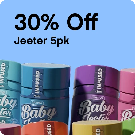 30% Off Jeeter 5pk Babies Infused Prerolls