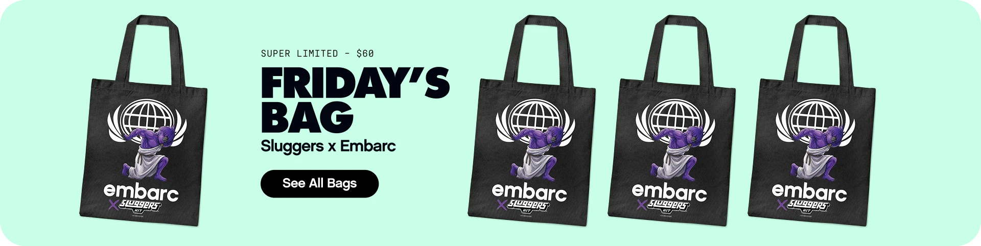 Sluggers x Embarc Getaway Bag