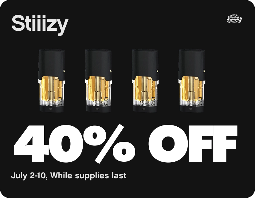 Stiiizy 40% off til 7/10