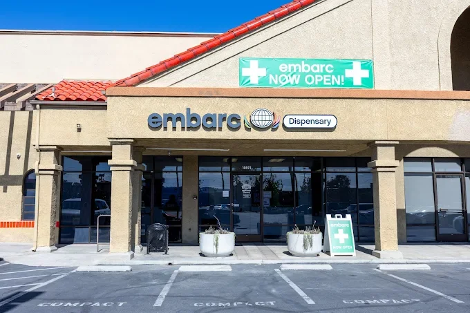 Riverside Magnolia dispensary interior showing cannabis products and displays