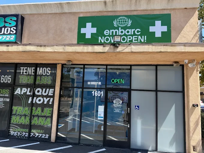 Riverside Cannabis Dispensary on University Ave dispensary interior showing cannabis products and displays