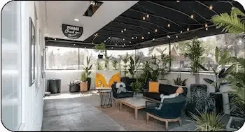 Chico dispensary interior showing cannabis products and displays