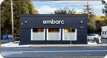 Martinez dispensary interior showing cannabis products and displays