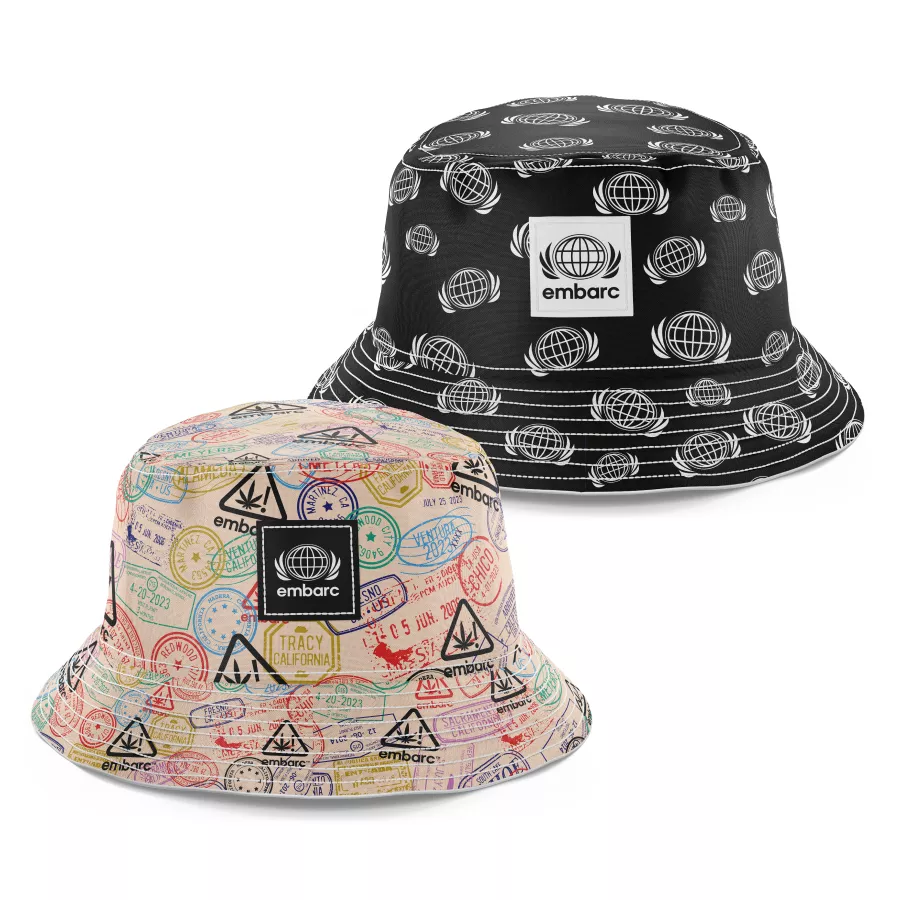 REVERSIBLE BUCKET HAT [GLOBE] GLOBE AND STAMP product image