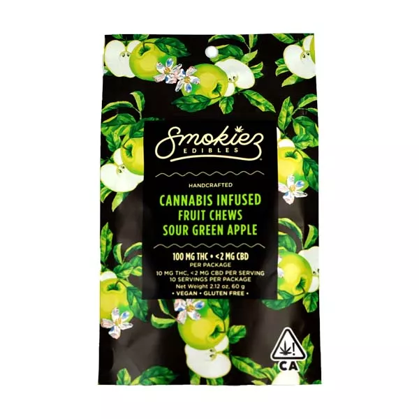 GUMMIES 10PK [100MG] SOUR GREEN APPLE product image