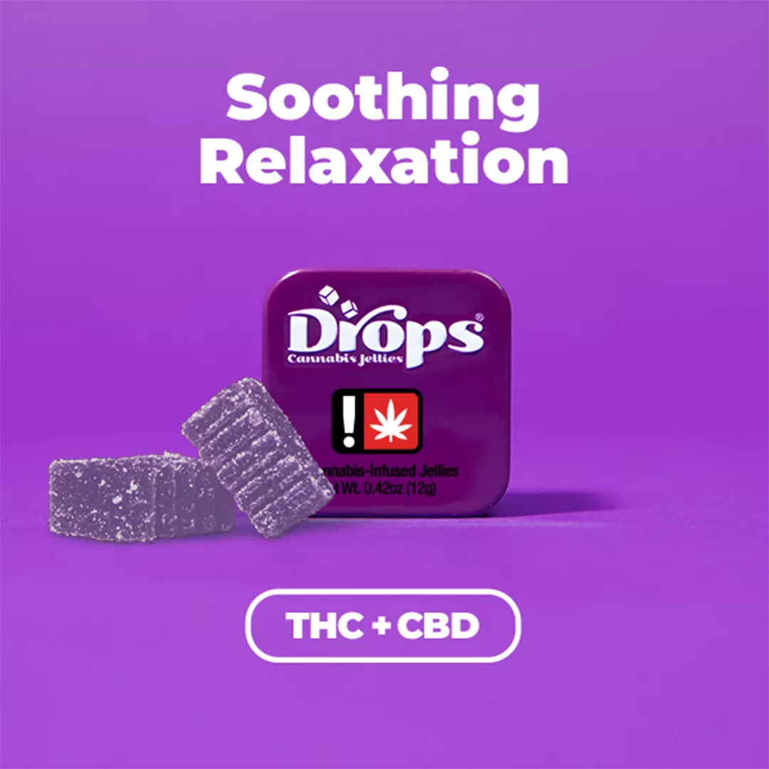 DROPS - BLACKBERRY HEAVY 2:1 CBD:THC GUMMY 2 PACK 100MG