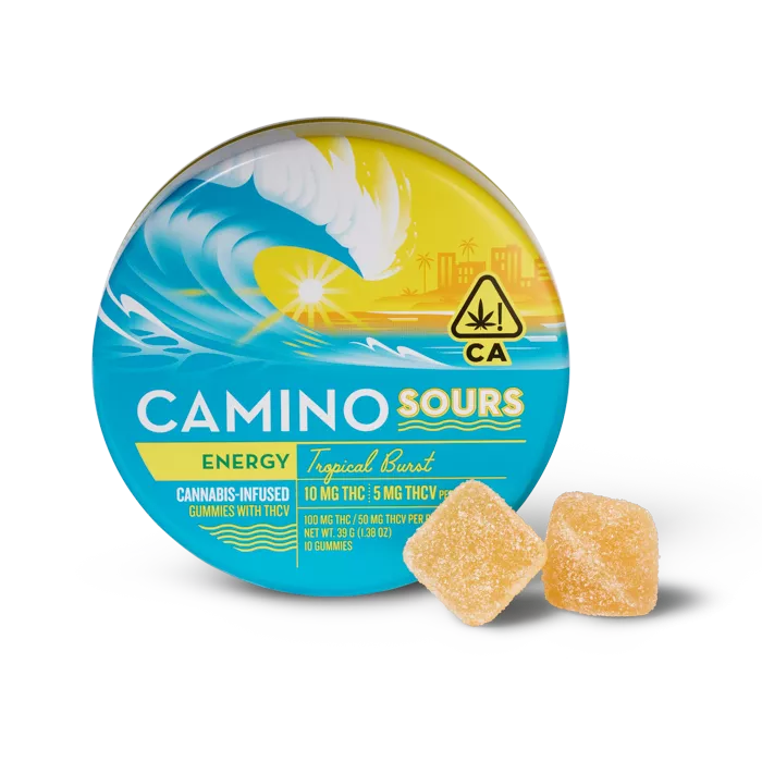 SOURS GUMMIES 10PK [100MG] 2:1 THC:THCV ENERGY TROPICAL BURST product image