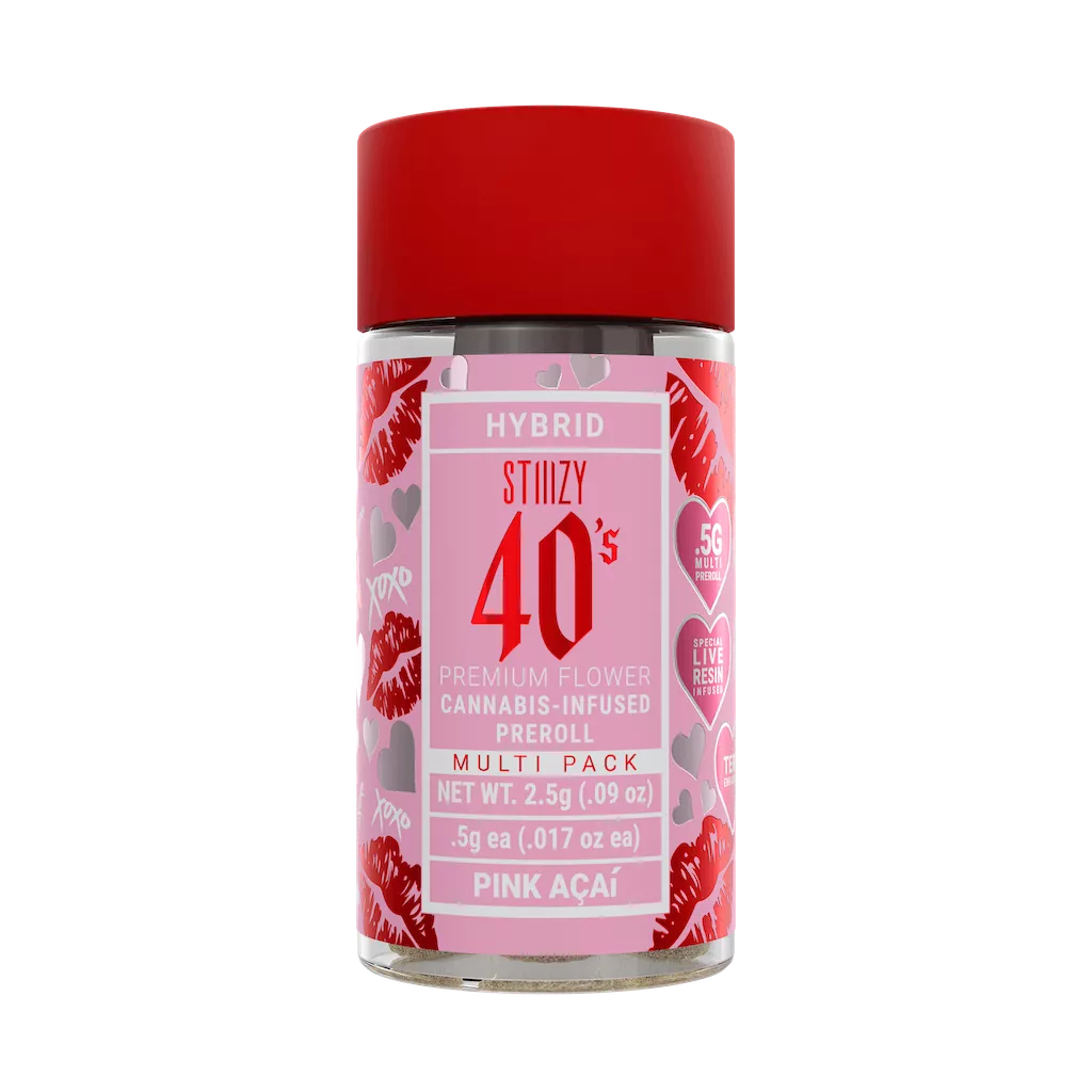 INFUSED 40'S PREROLL 5PK [2.5G] PINK ACAI