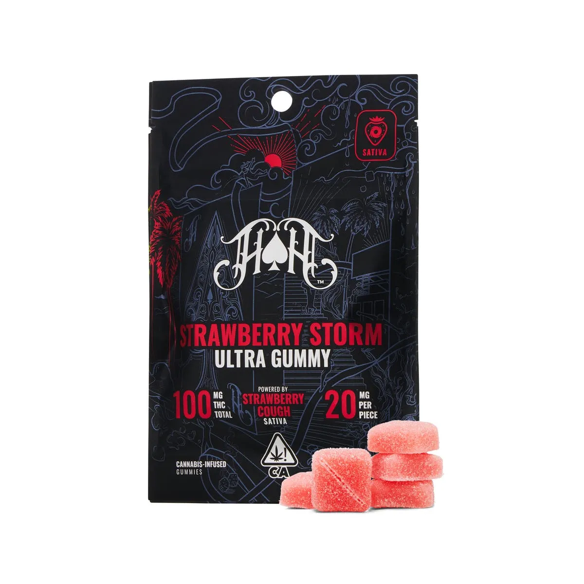GUMMIES 5PK [100MG] STRAWBERRY STORM product image