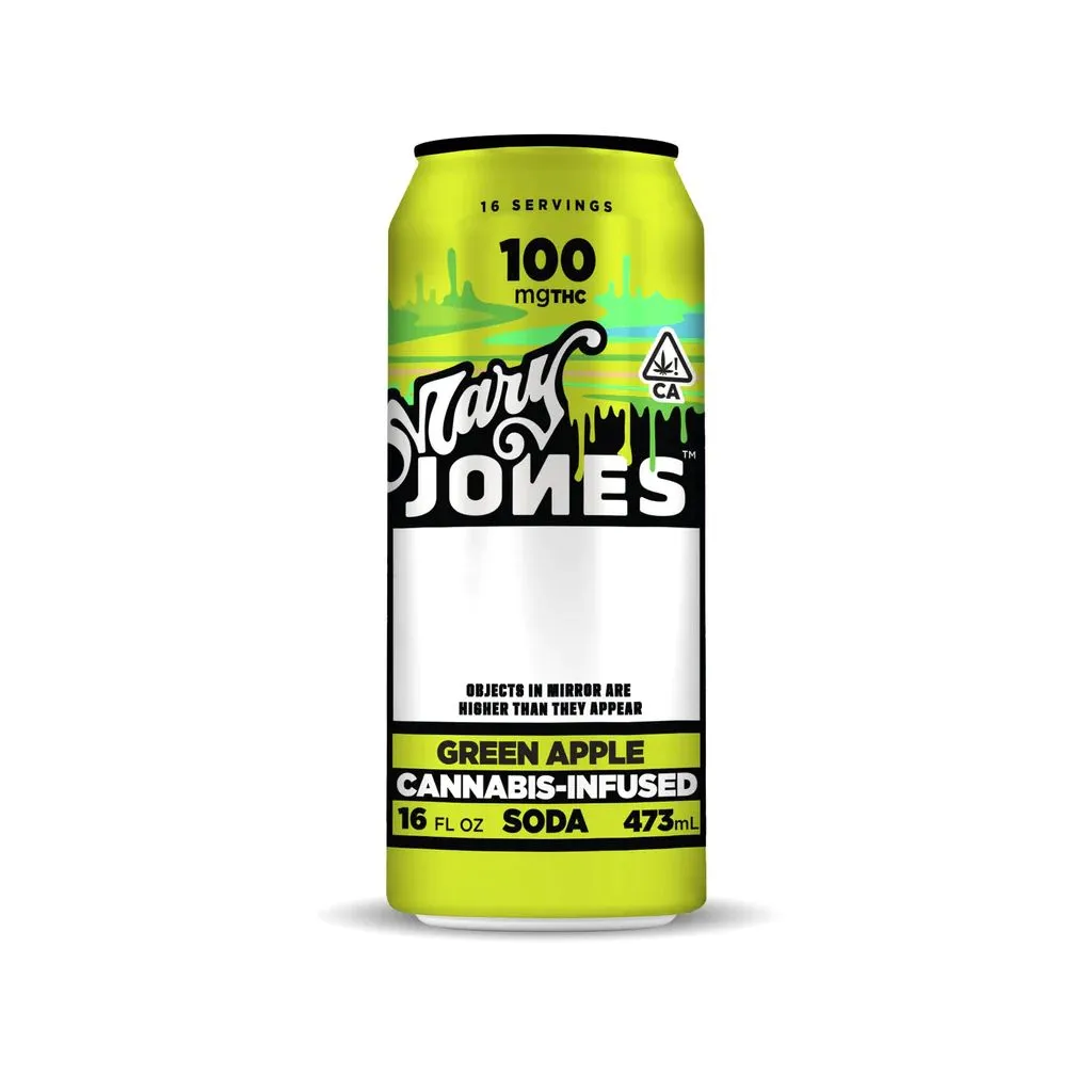 HIGH DOSE SODA 16FLOZ [100MG] GREEN APPLE