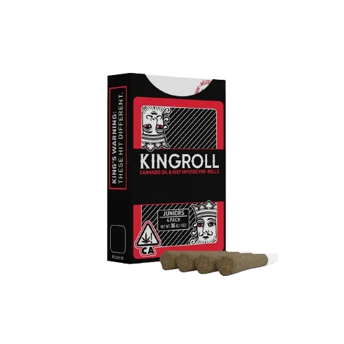 KINGROLL JUNIOR INFUSED PREROLL 4PK [3G] INDICA MIX #3 V3 - 3 G - 4 PACK